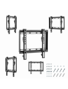 Gembird WM-42F-04 soporte para TV 106,7 cm (42") Negro