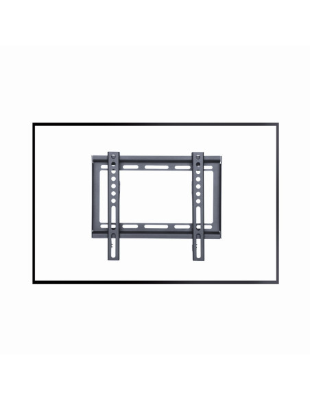 Gembird WM-42F-04 soporte para TV 106,7 cm (42") Negro