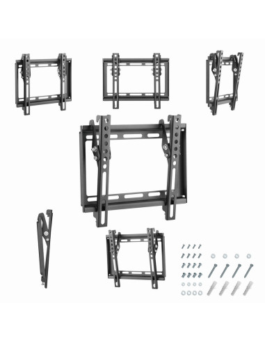 Gembird WM-42T-04 soporte para TV 106,7 cm (42") Negro