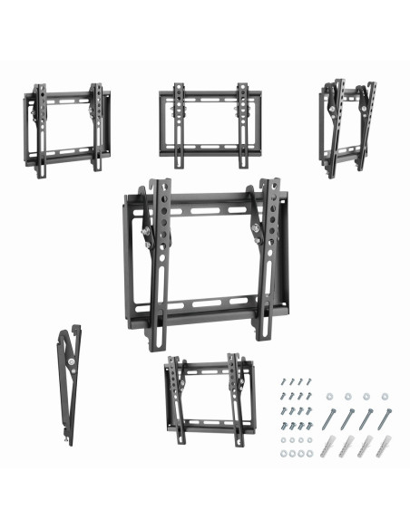 Gembird WM-42T-04 soporte para TV 106,7 cm (42") Negro