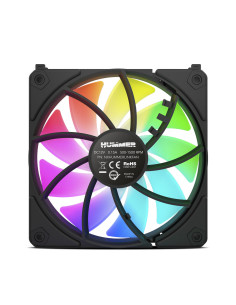 NOX Hummer NXHUMMERELINKBK sistema de refrigeración para ordenador Carcasa del ordenador Ventilador 12 cm Negro 1 pieza(s)