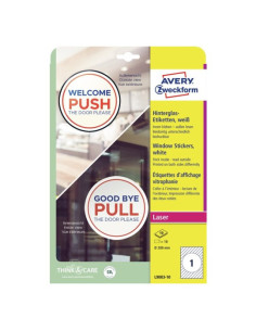 Avery L9003-10 etiqueta de impresora Blanco Etiqueta para impresora autoadhesiva 2