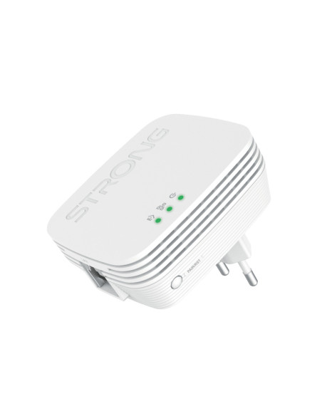 Strong POWERLWF600DUOMINI adaptador de red PowerLine 600 Mbit s Ethernet Wifi Blanco 2 pieza(s)
