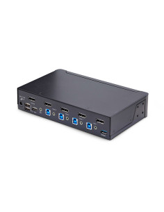 StarTech.com Switch Conmutador KVM DisplayPort de 4 Puertos - 8K60 4K144 - para Un Monitor - DP 1.4 - 2x USB 3.0 - 4x USB 2.0 2