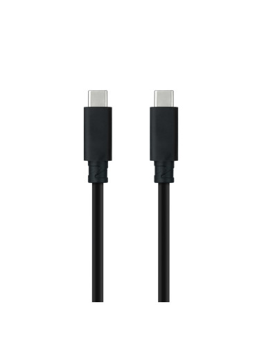 Nanocable Cable USB 3.2 Gen2x2 20Gbps 5A 100W 4K 60Hz USB-C M-USB-C M, Negro, 3 m
