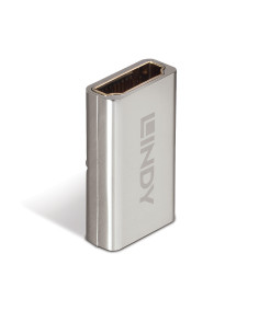 Lindy 41511 cambiador de género para cable HDMI 2.1 Plata