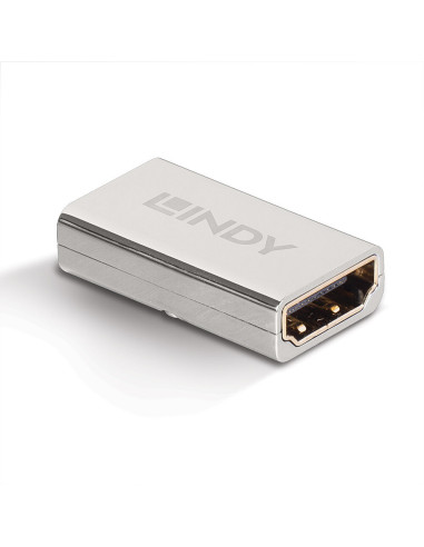 Lindy 41511 cambiador de género para cable HDMI 2.1 Plata