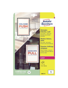 Avery L9002-10 etiqueta de impresora Blanco Etiqueta para impresora autoadhesiva 2