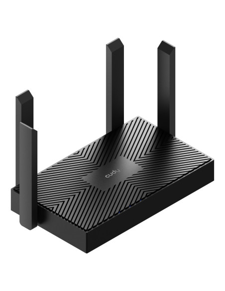 Cudy WR1500 router inalámbrico Gigabit Ethernet Doble banda (2,4 GHz   5 GHz) Negro