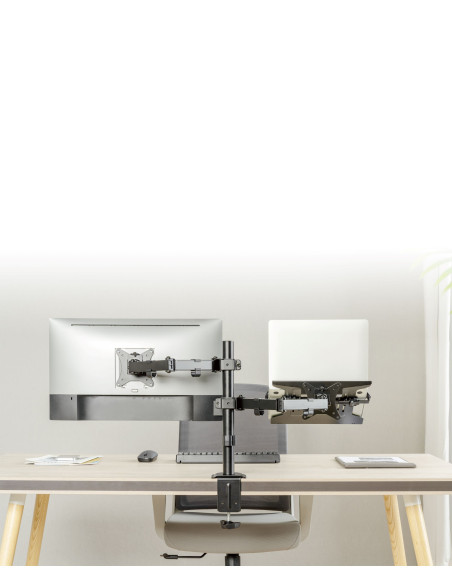Gembird MA-DA-03 soporte para monitor 81,3 cm (32") Escritorio Negro