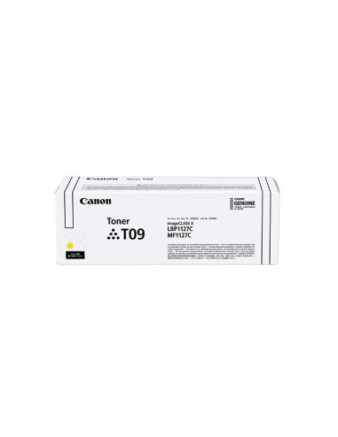 Canon TONER T09 Y cartucho de tóner 1 pieza(s) Original Amarillo