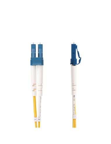 StarTech.com Cable de Fibra Óptica LC a SC (UPC) OS2 Monomodo 9 125µm 100G LSZH Dúplex de 10m - Low Insertion Loss - Resistente