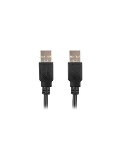 Lanberg CA-USBA-20CU-0010-BK cable USB USB 2.0 1 m Negro 2