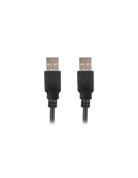 Lanberg CA-USBA-20CU-0010-BK cable USB USB 2.0 1 m Negro