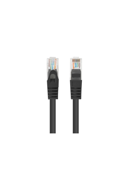 Lanberg PCU6-10CC-0750-BK cable de red Negro 7,5 m Cat6 U UTP (UTP)