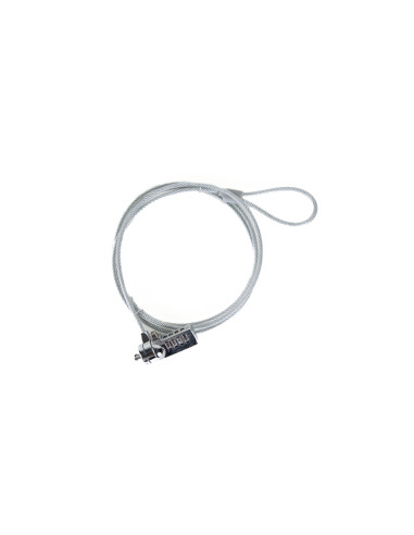 iggual Secure 4D cable antirrobo Plata 1,5 m