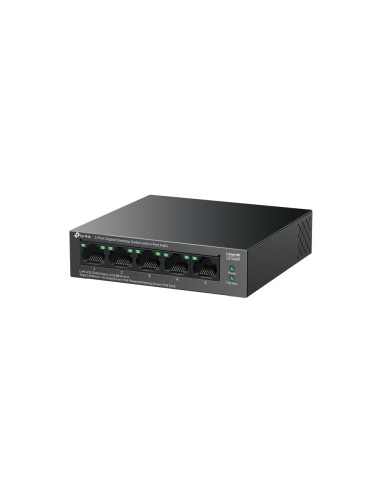 TP-Link LiteWave LS105GP switch No administrado Gigabit Ethernet (10 100 1000) Energía sobre Ethernet (PoE) Negro