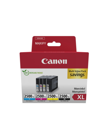Canon 9254B010 cartucho de tinta 4 pieza(s) Original Alto rendimiento (XL) Negro, Cian, Magenta, Amarillo