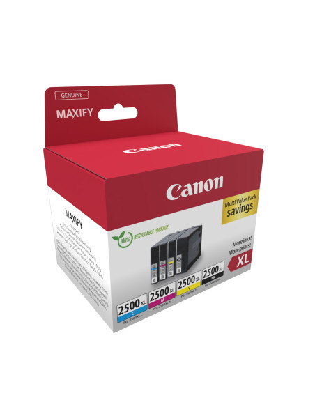 Canon 9254B010 cartucho de tinta 4 pieza(s) Original Alto rendimiento (XL) Negro, Cian, Magenta, Amarillo