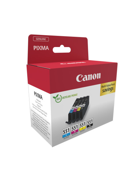 Canon 6509B015 cartucho de tinta 1 pieza(s) Original Negro, Cian, Magenta, Amarillo