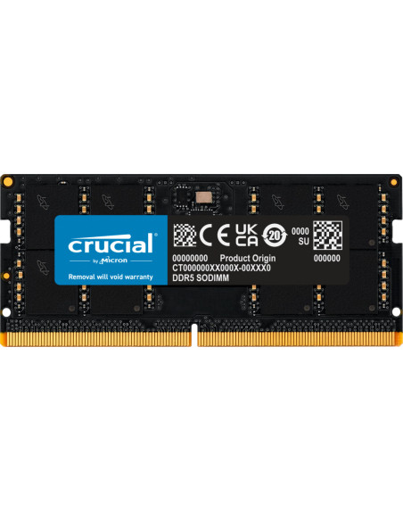 Crucial CT48G56C46S5 módulo de memoria 48 GB 1 x 48 GB DDR5 262-pin SO-DIMM ECC