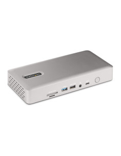 StarTech.com Docking Station Multipantalla Thunderbolt 4 - Dock para Dos, Tres o 4 Monitores - 2x HDMI 2x DP - Hub Ladrón 7x