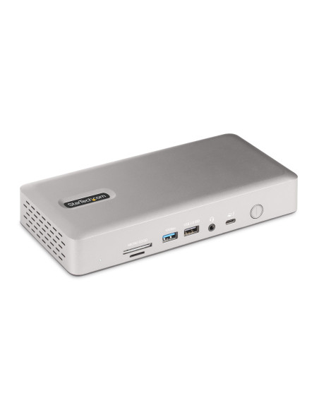 StarTech.com Docking Station Multipantalla Thunderbolt 4 - Dock para Dos, Tres o 4 Monitores - 2x HDMI 2x DP - Hub Ladrón 7x