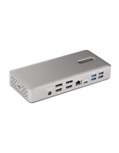 StarTech.com Docking Station Multipantalla Thunderbolt 4 - Dock para Dos, Tres o 4 Monitores - 2x HDMI 2x DP - Hub Ladrón 7x 2