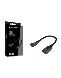 Conceptronic ABBY19B cambiador de género para cable USB-C USB-A Negro 2