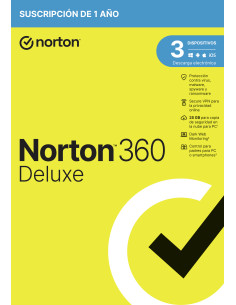 Norton 360 Deluxe Seguridad de antivirus Base Español 1 licencia(s) 1 año(s)