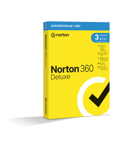 Norton 360 Deluxe Seguridad de antivirus Base Español 1 licencia(s) 1 año(s)