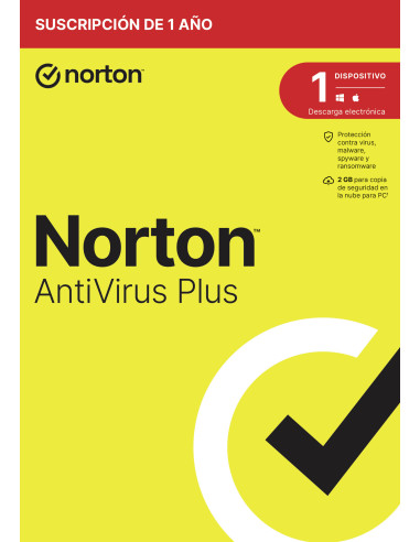 Norton AntiVirus Plus Seguridad de antivirus Base Español 1 licencia(s) 1 año(s)