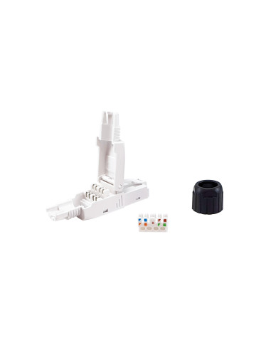 Equip 121161 conector RJ-45 Negro, Blanco