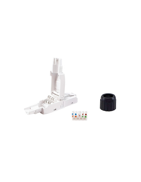 Equip 121161 conector RJ-45 Negro, Blanco