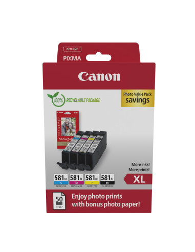 Canon 2052C006 cartucho de tinta 4 pieza(s) Original Alto rendimiento (XL) Negro, Cian, Magenta, Amarillo