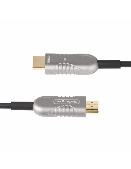 StarTech.com Cable HDMI 2.1 Híbrido Activo Óptico AOC de 15,2m - CMP Plenum - Cable HDMI 2.0 2.1 de Ultra Alta Velocidad 8K de