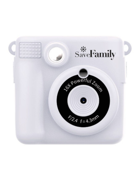 SaveFamily CAMPRINTBLAN cámara digital Cámara compacta 8 MP Blanco