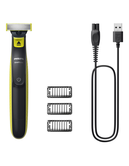 Philips Norelco OneBlade QP2724 10 afeitadora Máquina de afeitar de láminas Recortadora Gris, Cal
