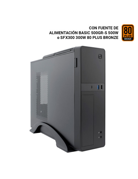 CoolBox CAJA MATX SLIM T310 USB-C 3.2 GEN1 + MULTILECTOR SD FTE 300SBZ 80+BRONZE