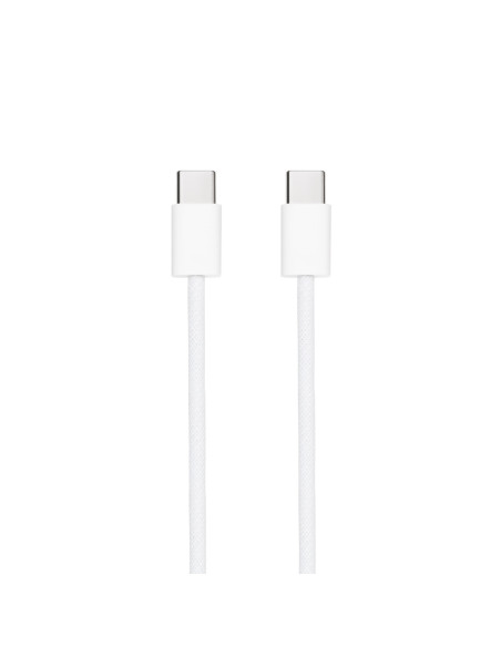 Nanocable Cable USB-C 2.0 60W 3A, USB-C M-USB-C M, Blanco, 1 m