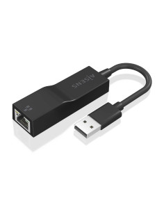 AISENS Conversor USB 3.0 a Ethernet Gigabit 10 100 1000 Mbps, Negro, 15 cm 2