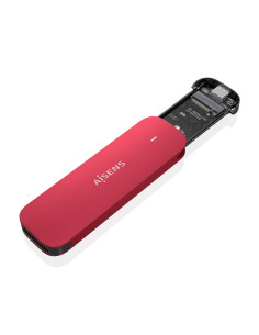 AISENS ASM2-027RED caja para disco duro externo Caja externa para unidad de estado sólido (SSD) Rojo M.2 2