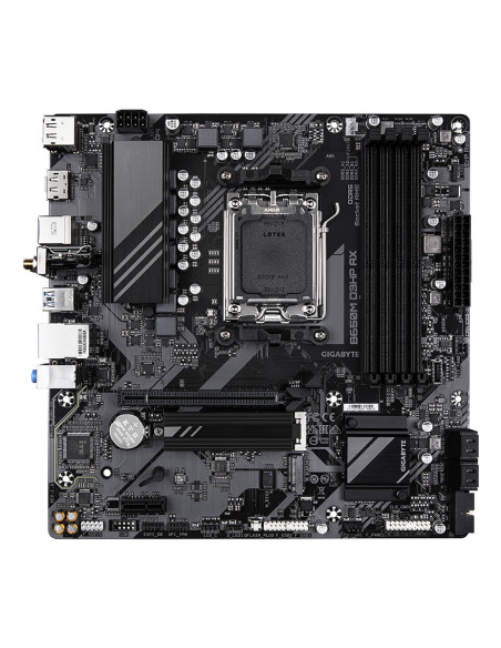 GIGABYTE B650M D3HP AX Placa base - AMD Ryzen serie 9000, VRM de 5+2+2 fases, hasta 8000 MHz DDR5 (OC), 2xPCIe 4.0 M.2, WIFI