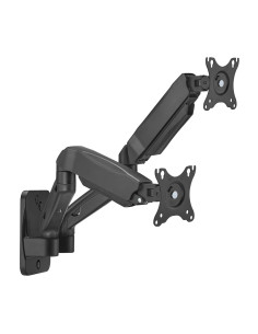 AISENS Soporte De Pared Pro Contrapeso Giratorio E Inclinable Para Monitor tv 9kg (3 Pivotes, 2 Brazos) De 17-32, Negro