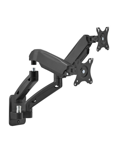 AISENS Soporte De Pared Pro Contrapeso Giratorio E Inclinable Para Monitor tv 9kg (3 Pivotes, 2 Brazos) De 17-32, Negro