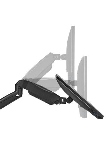 AISENS Soporte De Pared Pro Contrapeso Giratorio E Inclinable Para Monitor tv 9kg (3 Pivotes, 2 Brazos) De 17-32, Negro