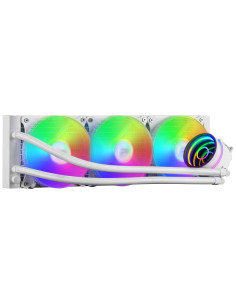 Mars Gaming ML-ONE360 Blanco, Refrigeración Líquida CPU, TDP 550W, Espejo Infinito, 3 Ventiladores Silenciosos, Multisocket
