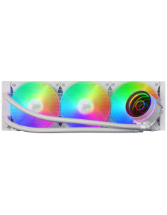 Mars Gaming ML-ONE360 Blanco, Refrigeración Líquida CPU, TDP 550W, Espejo Infinito, 3 Ventiladores Silenciosos, Multisocket 2