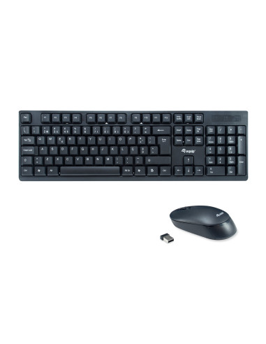 Equip 245222 teclado Ratón incluido Oficina RF inalámbrico QWERTY Portugués Negro