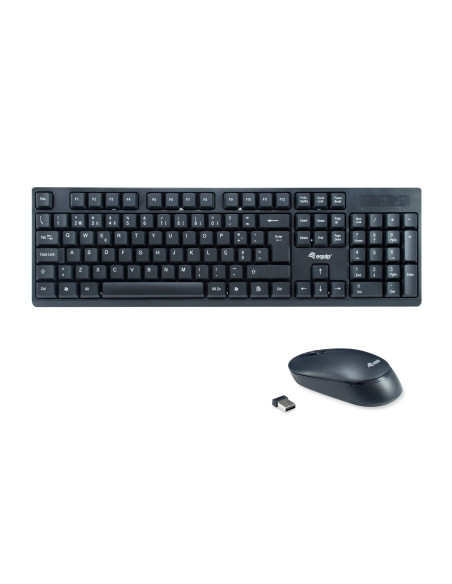 Equip 245222 teclado Ratón incluido Oficina RF inalámbrico QWERTY Portugués Negro